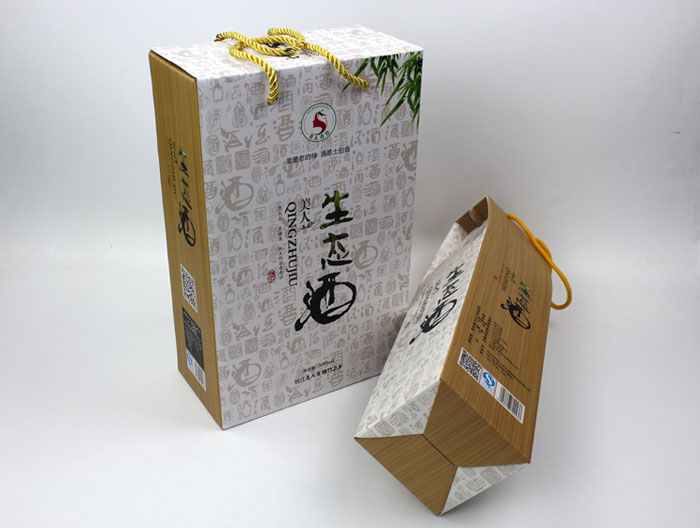 個(gè)性禮盒包裝讓“竹筒酒”身價(jià)倍增，長(zhǎng)沙包裝印刷廠再為桃江特產(chǎn)定制包裝