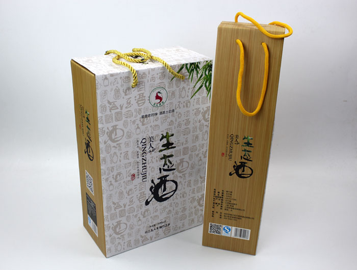 個(gè)性禮盒包裝讓“竹筒酒”身價(jià)倍增，長(zhǎng)沙包裝印刷廠再為桃江特產(chǎn)定制包裝