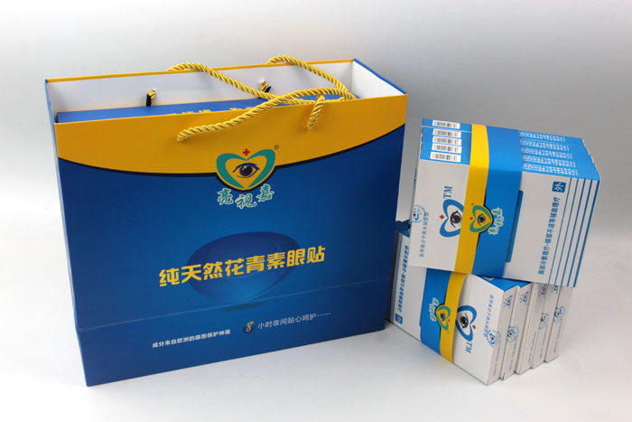 哪里可以做禮盒包裝？護(hù)眼神器亮視嘉護(hù)眼貼禮盒包裝+手提袋套裝出自長(zhǎng)沙印刷廠