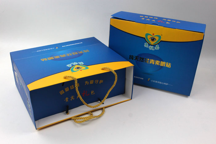 哪里可以做禮盒包裝？護(hù)眼神器亮視嘉護(hù)眼貼禮盒包裝+手提袋套裝出自長(zhǎng)沙印刷廠